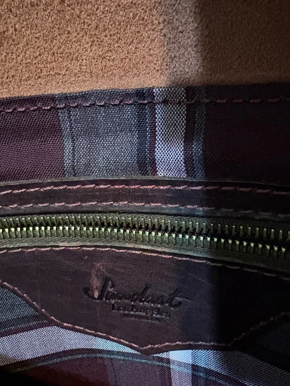 SANDAST LOS ANGELES Oxblood Leather Briefcase/Luxury Messenger Bag, Handmade USA